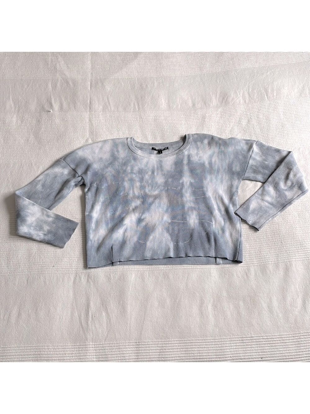 W118 By Walter Baker Cropped Tie Dye Lightweight Sweater Size Small